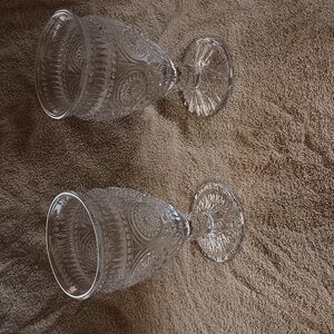 Pioneer Woman Adeline Collection Set of 2 Glass Goblets NO CALL OUTS See Video